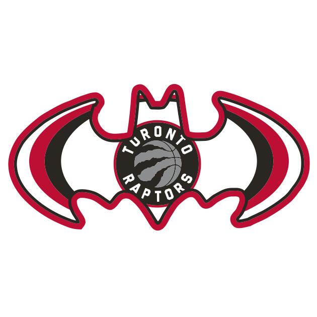 Toronto Raptors Batman Logo iron on heat transfer